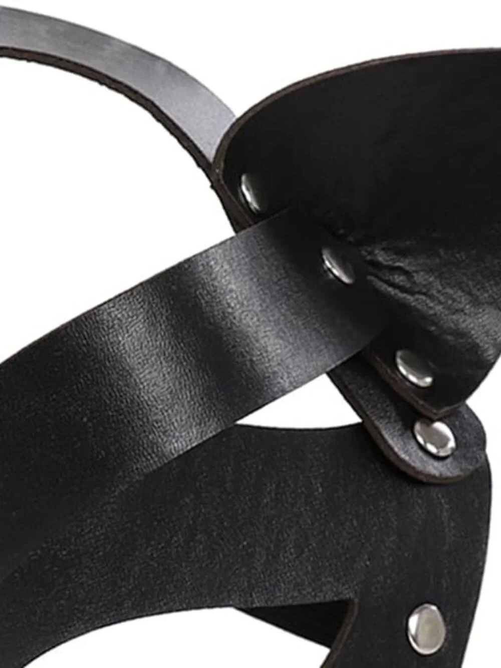 Faux Leather Masquerade Mask
